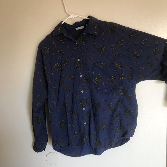 Vintage paisley button-up. - Picture 2 of 5